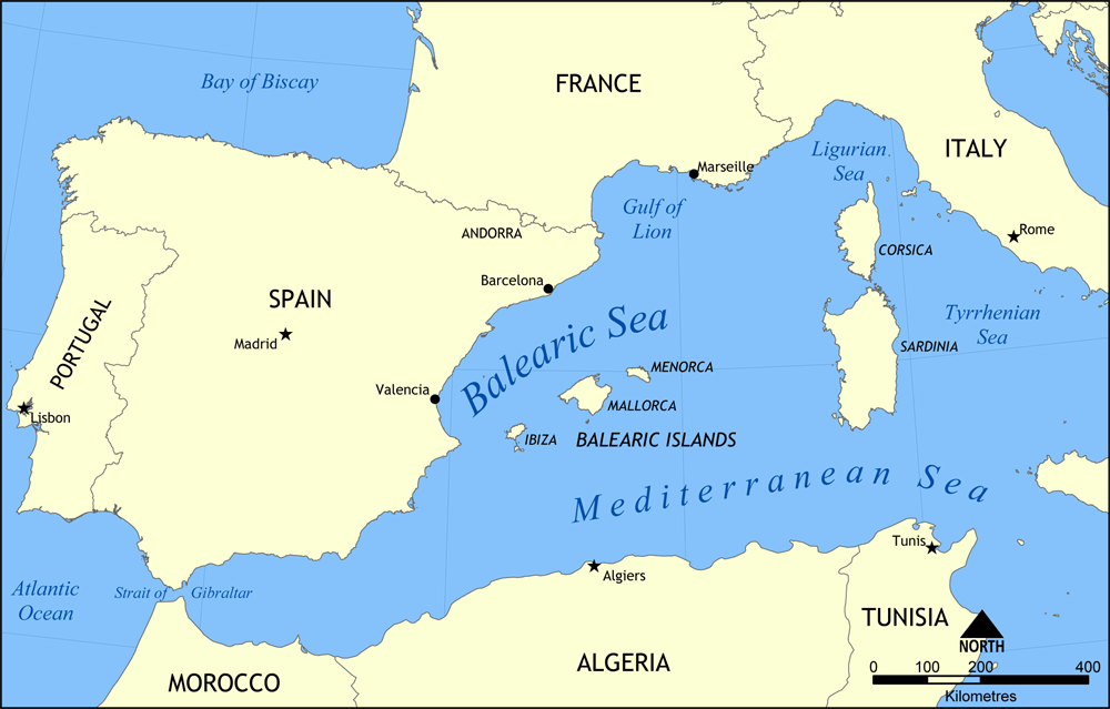 Wikipedia Balearic Sea Map 