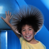 A van de graaff generator is an electrostatic generator which uses a moving belt to accumulate electric charge on a hollow metal globe on the top of an . Van De Graff Generator