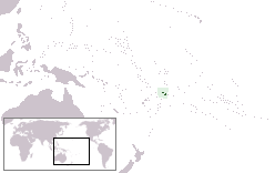 The location of Samoa