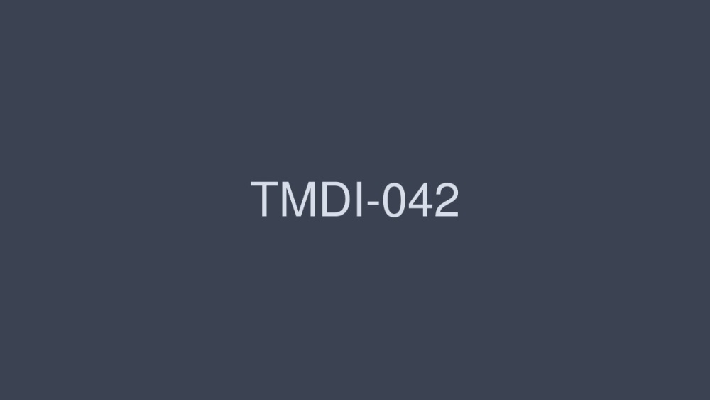 TMDI-042 The only pleasures are point cards and sex