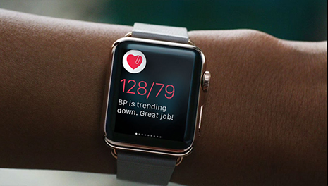 Apple fitness watch with blood pressure