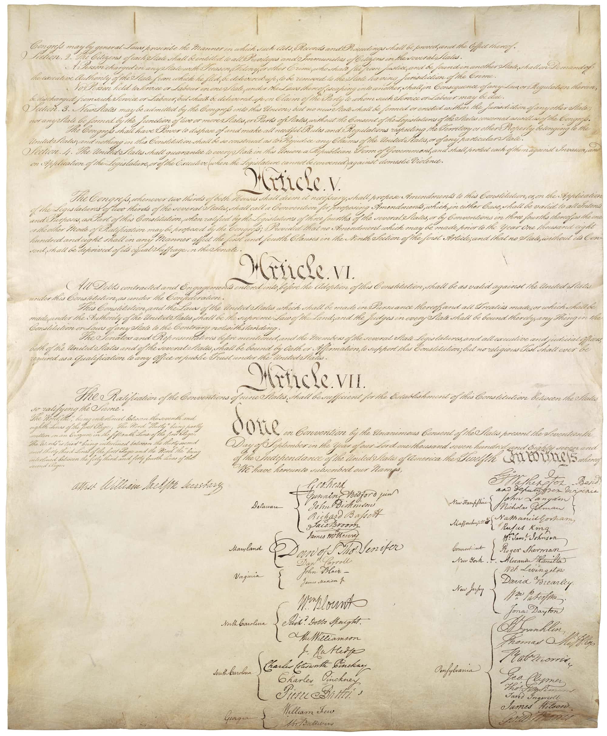 constitution of the united states of america primary source