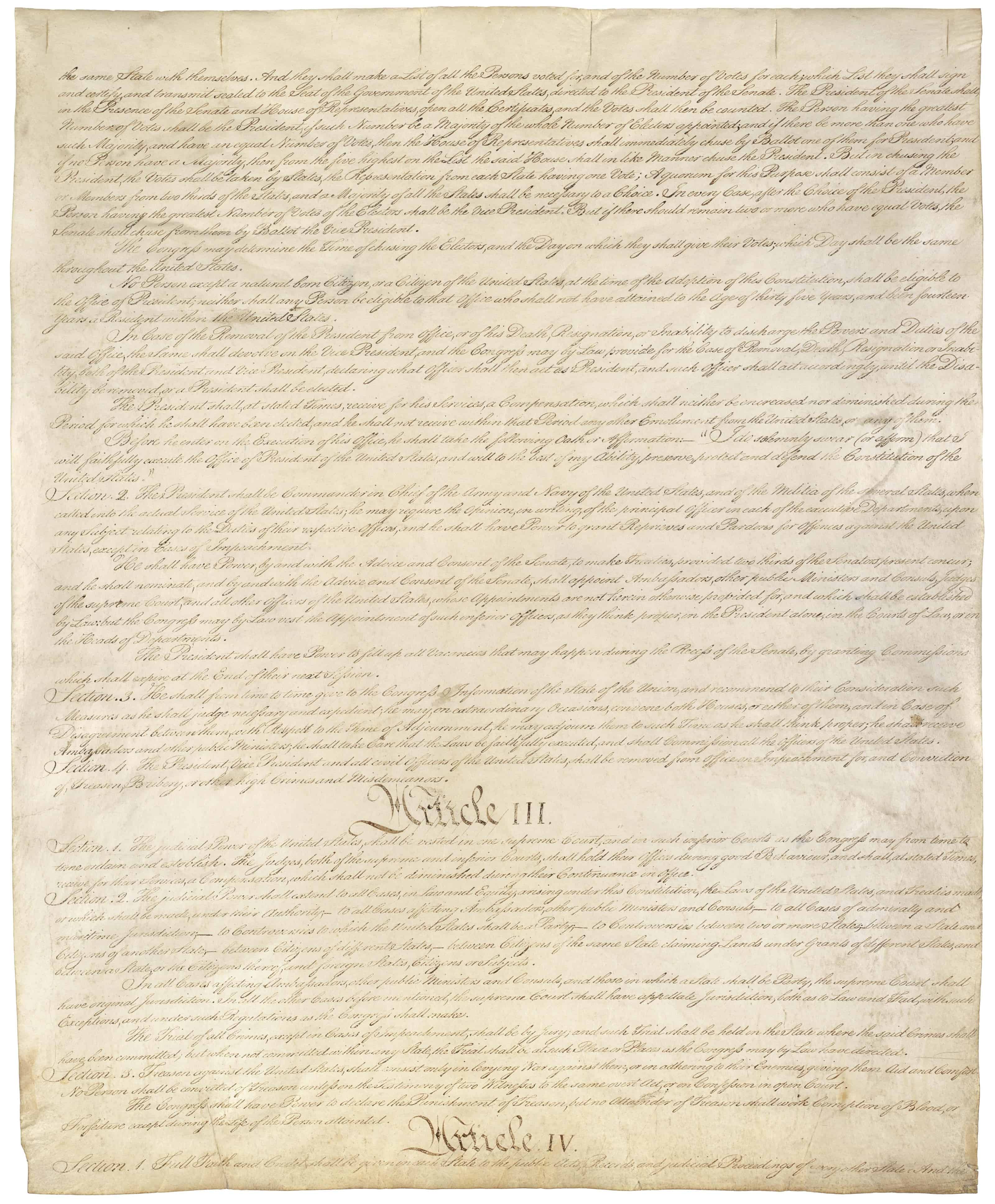 constitution of the united states of america primary source