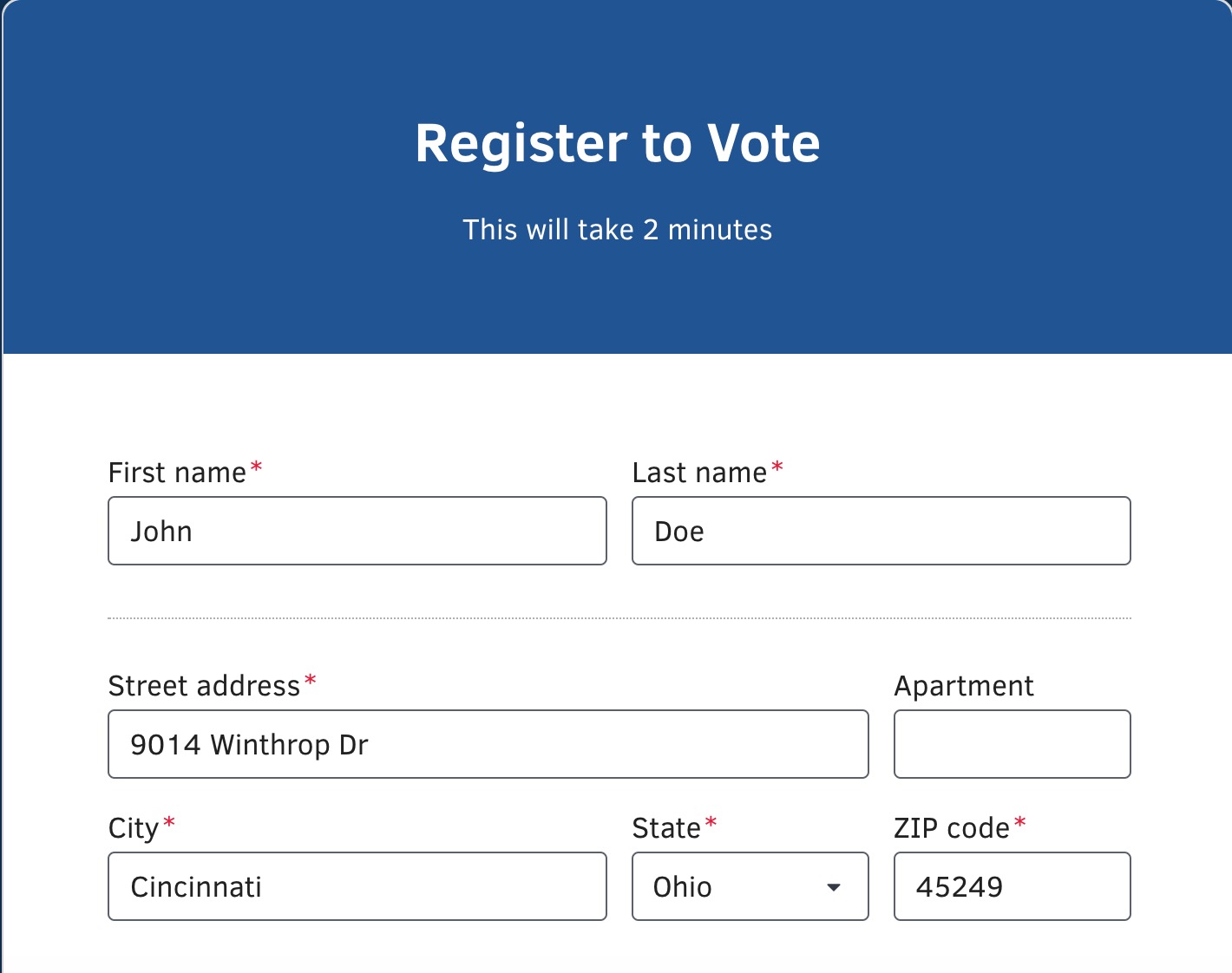 Check registration status