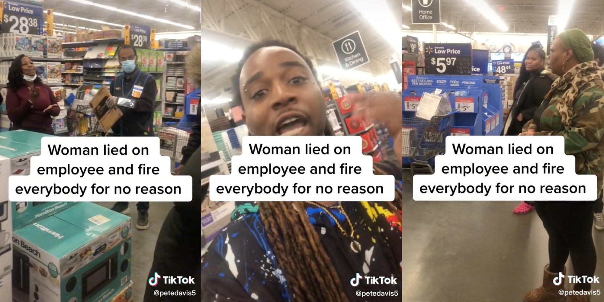 Manager Appears To Fire Walmart Employees On The Sales Floor In Tiktok