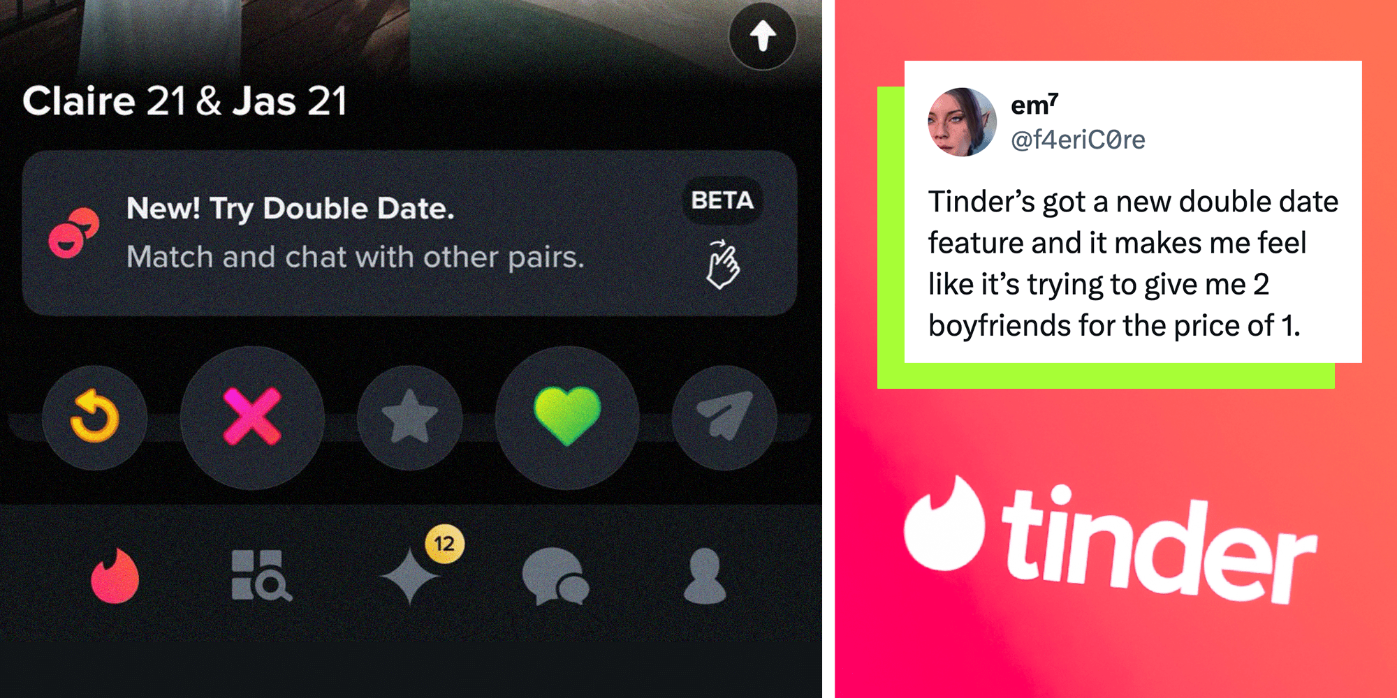 Double Date R Tinder - Minimal Patterns - Professional 8K Collection