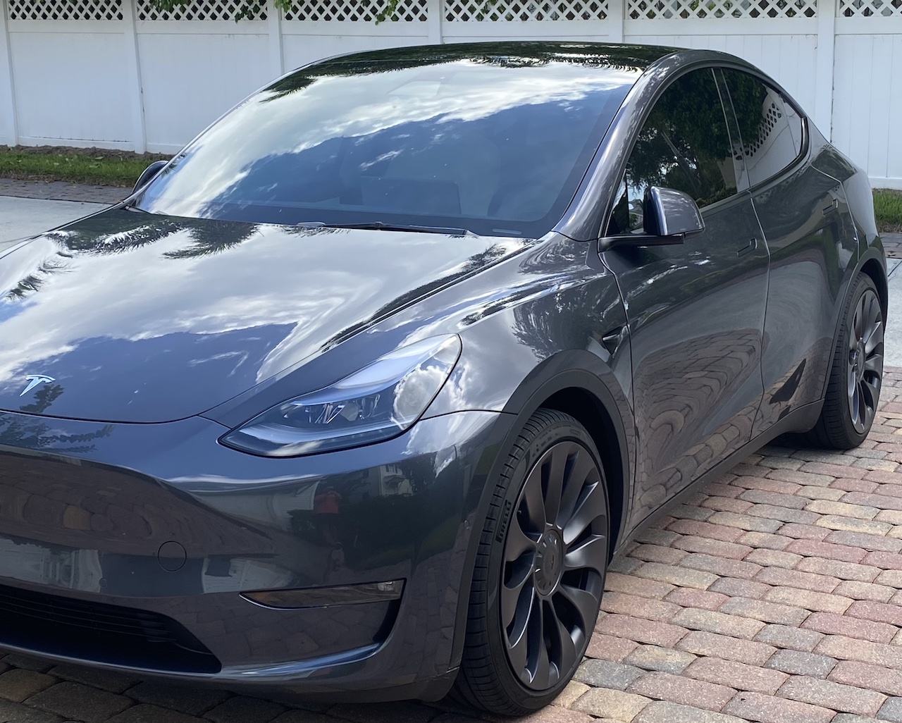 2021 / model y / long range awd performance / midnight silver metallic