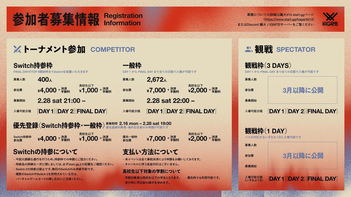 「篝火#15」出場者募集案内