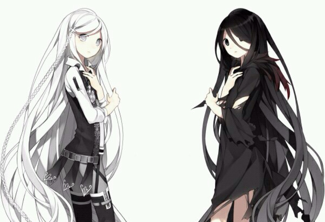 Black White Twins On Scratch