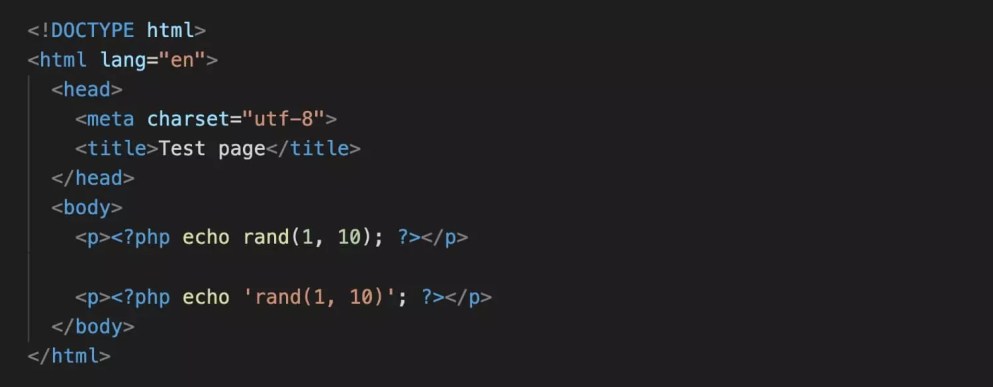 An example of code highlighting in VS Code