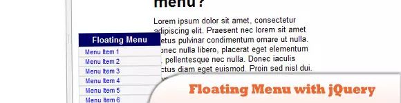 10 Jquery Floating Menu And Message Plugins Sitepoint - Classic Sunset Photo - Mobile