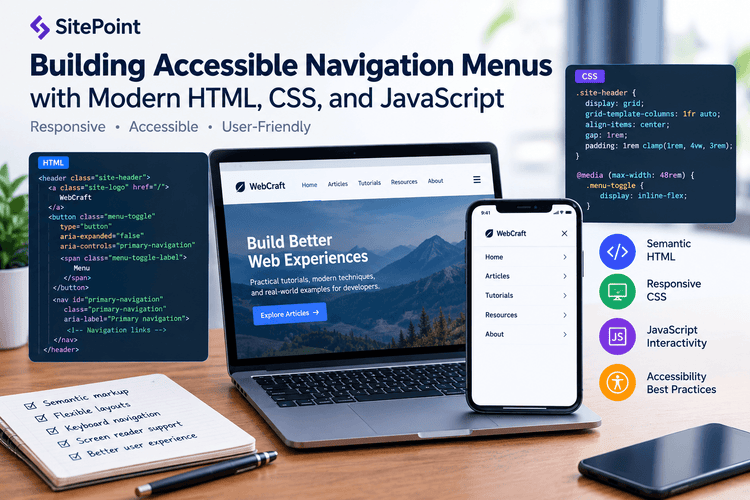 Building Accessible Navigation Menus with Modern HTML, CSS, and JavaScript