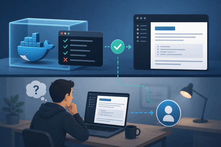 Test README with Users and Docker: Two-Layer Verification