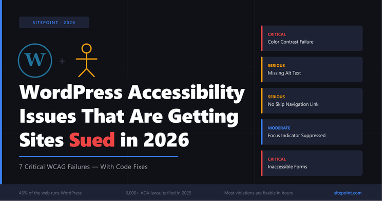 WordPress Accessibility Issues That Are Getting Sites Sued in 2026