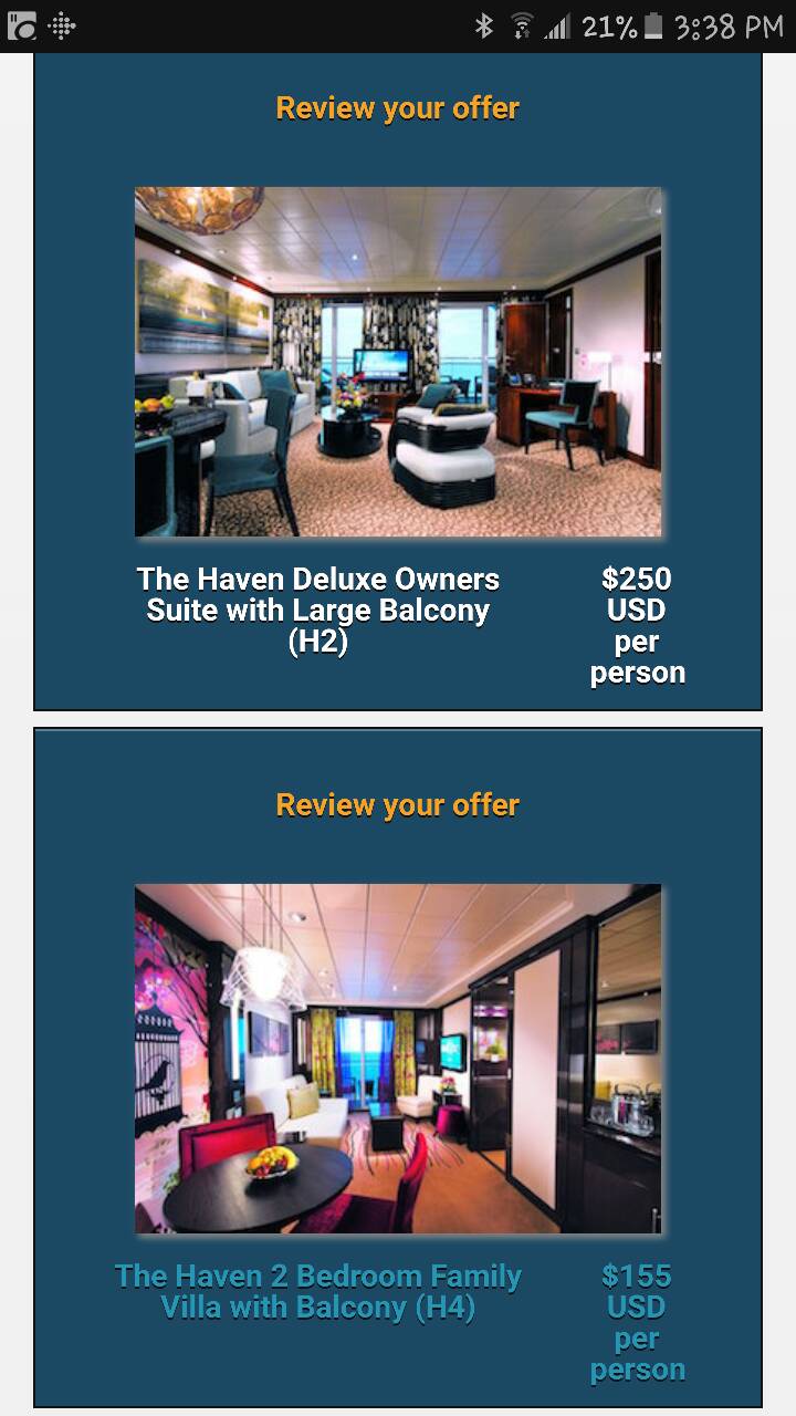 What Was Your Upgrade Offer And What Did You Bid Norwegian