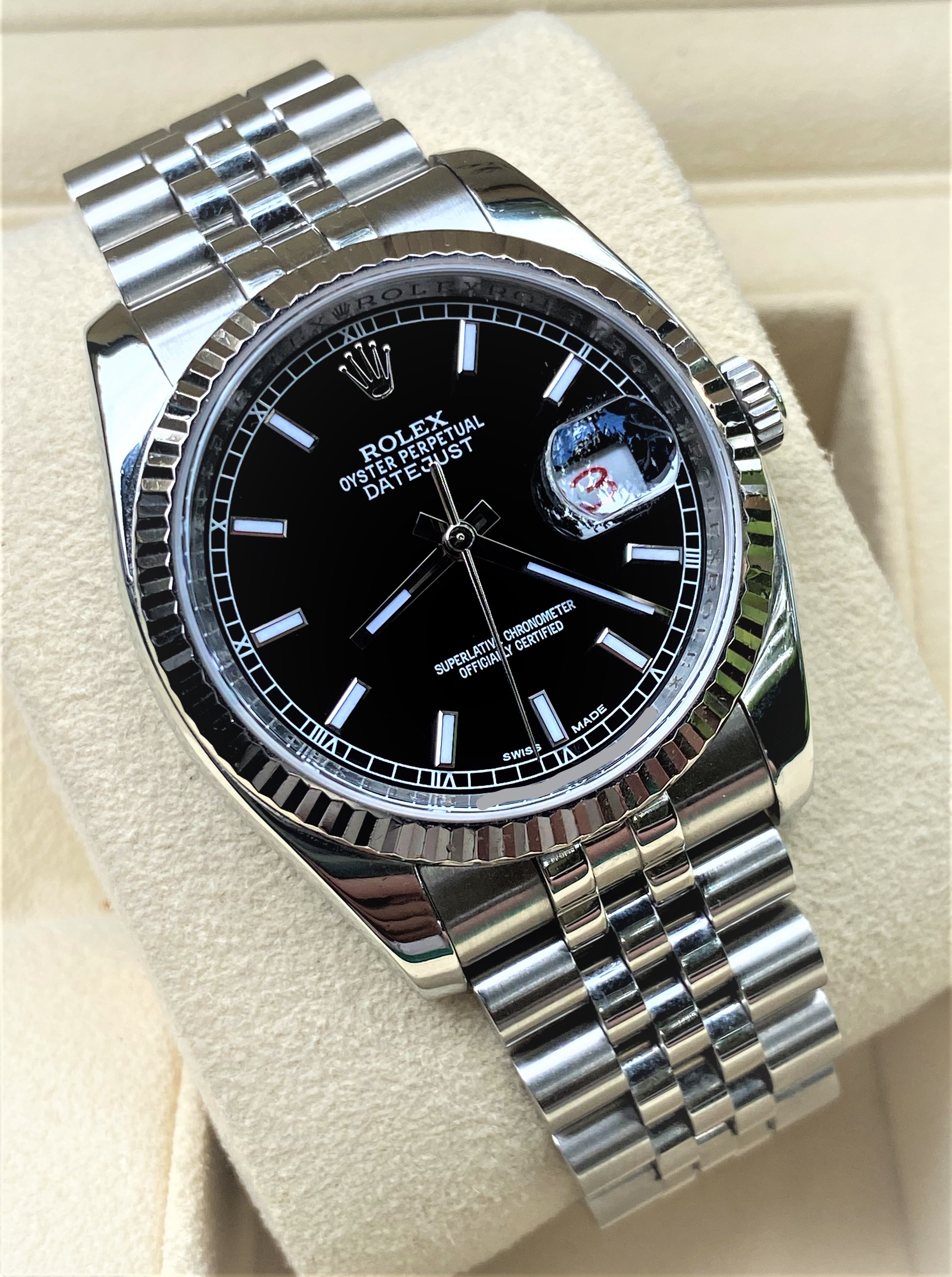 Rolex Datejust 116234 Jubilee Black Dial Roulette Wheel Box Papers Rolex Forums Rolex Watch Forum