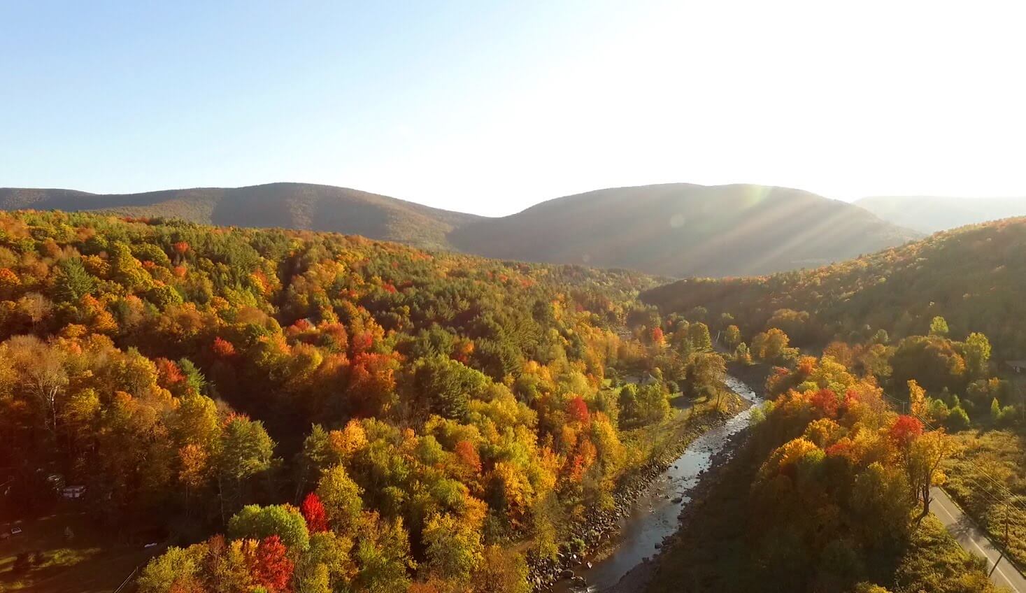Fall Foliage in the Western Catskills near the Upper Delaware Inn