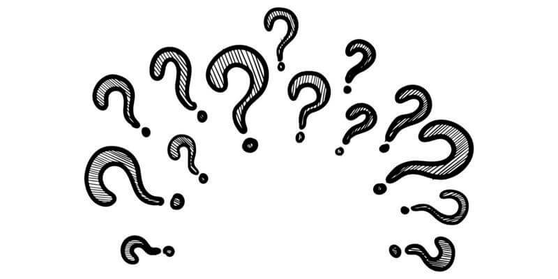 question marks graphic art
