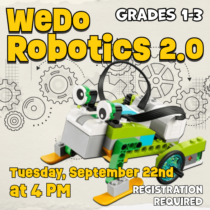 Robotice dog with gears and decorative text
