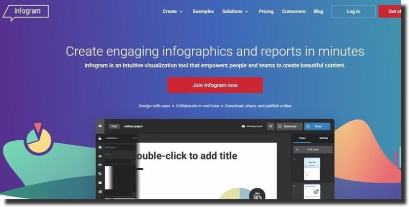 Infographics Creation Tools Infogram Marketing Tools Lab - Premium Dark Background Gallery - Mobile