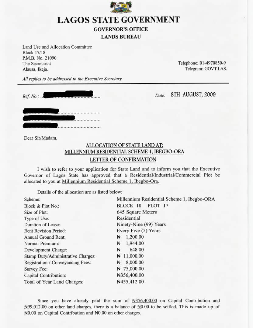 Governor’s Consent