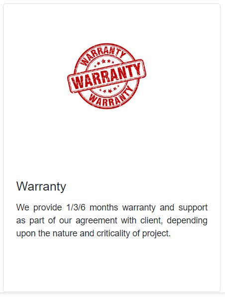 WARRANTY