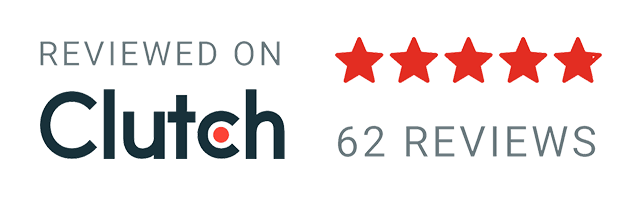 Reviewed on Clutch, 62 reviews