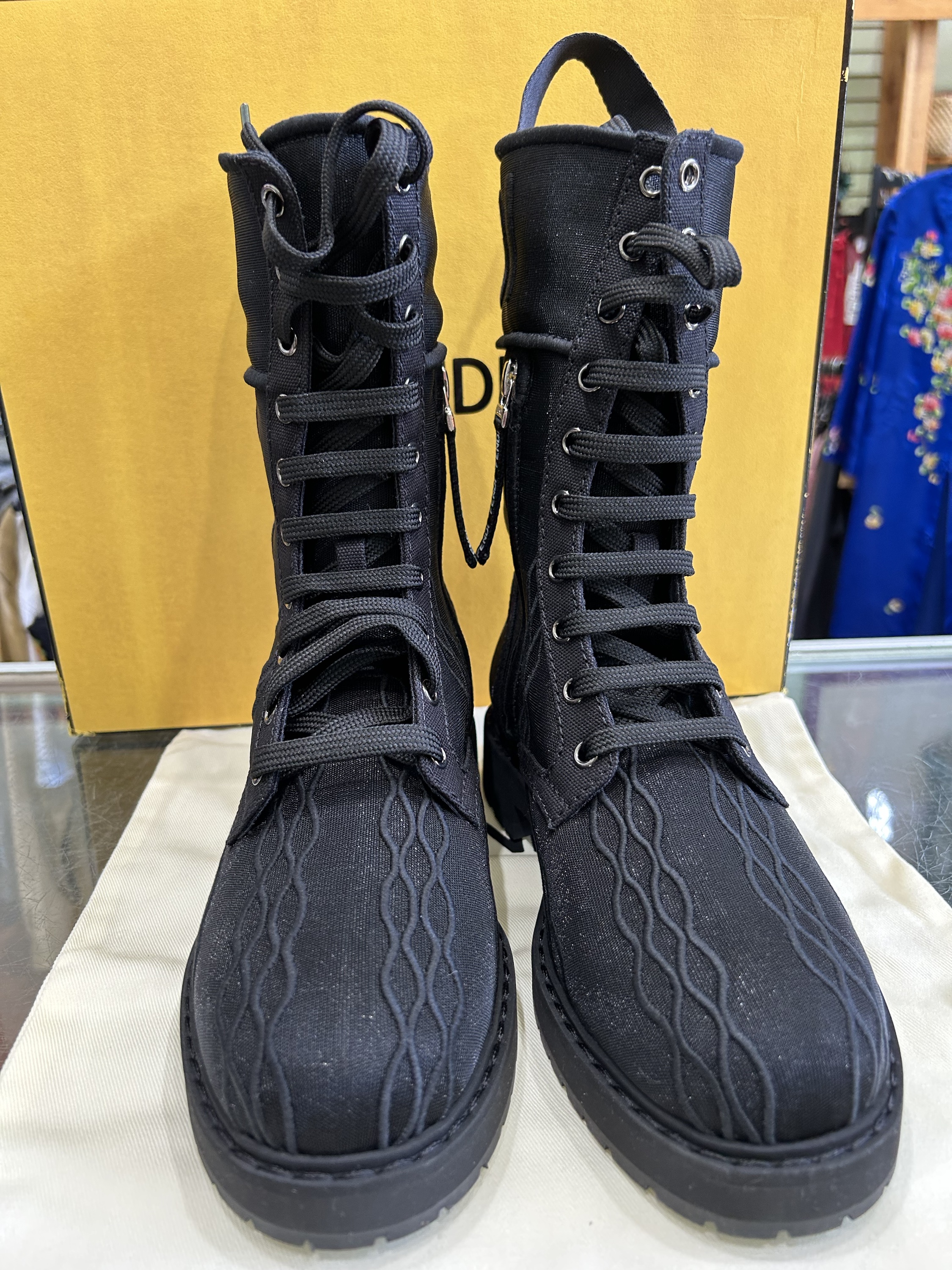 FENDI New without tags Biker combat boots size 37/7 MSRP
