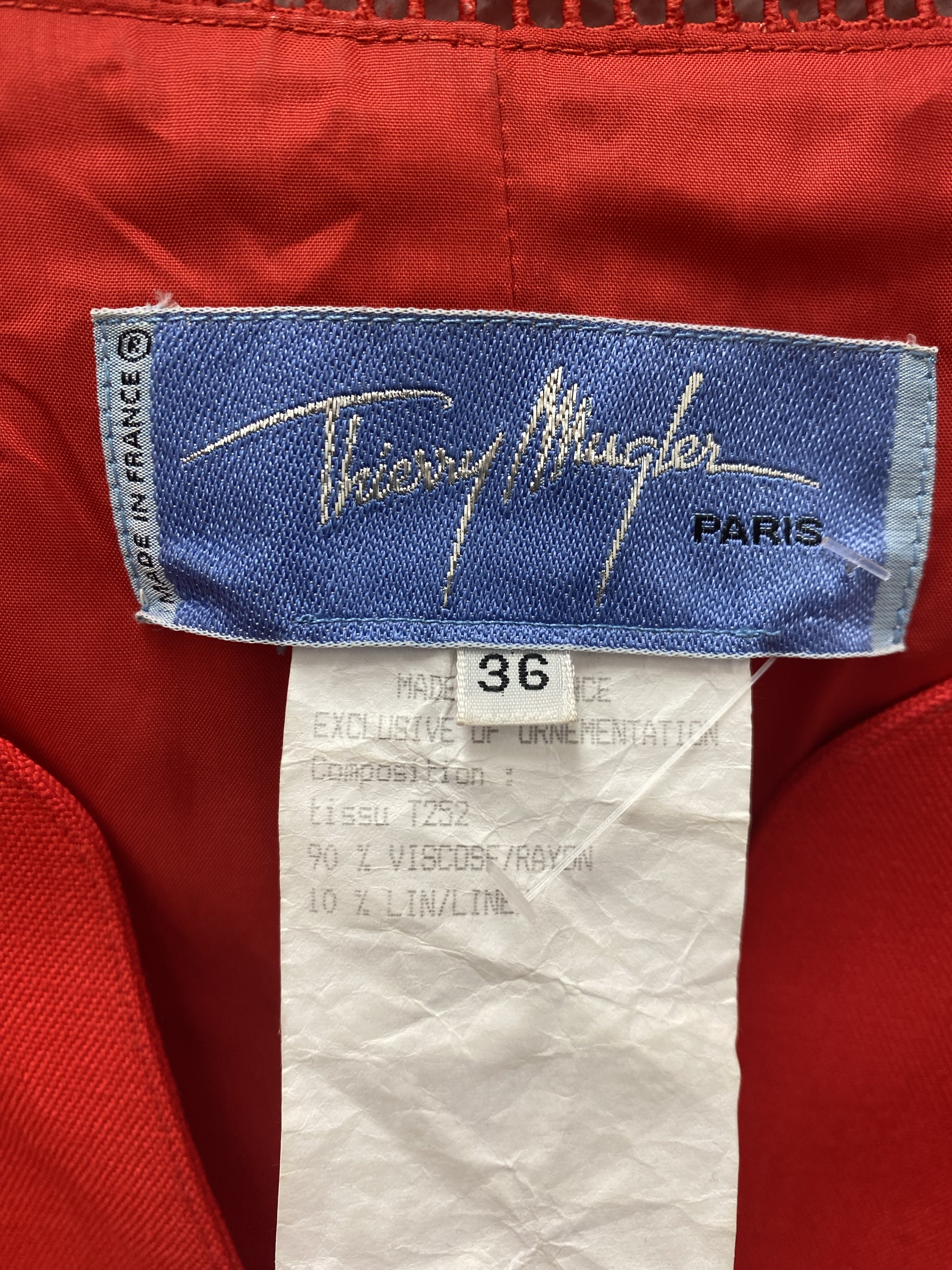 AMAZING Thierry Mugler Jacket A-Line Jacket Size 36 (3/4