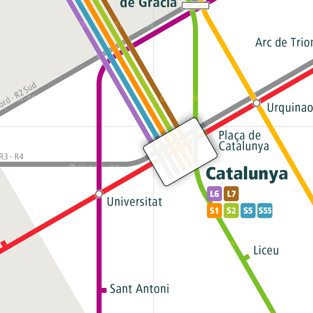 Find out the best public transport route to get around the city with the official barcelona journey planner or find the nearest bus and metro station to . Barcelona Rail Map City Train Route Map Your Offline Travel Guide