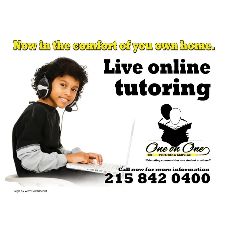 One on One Tutoring Service - Promotional Flyer
