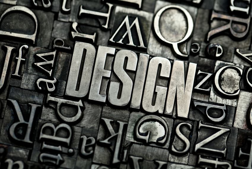 Graphic Design Collage of font faces