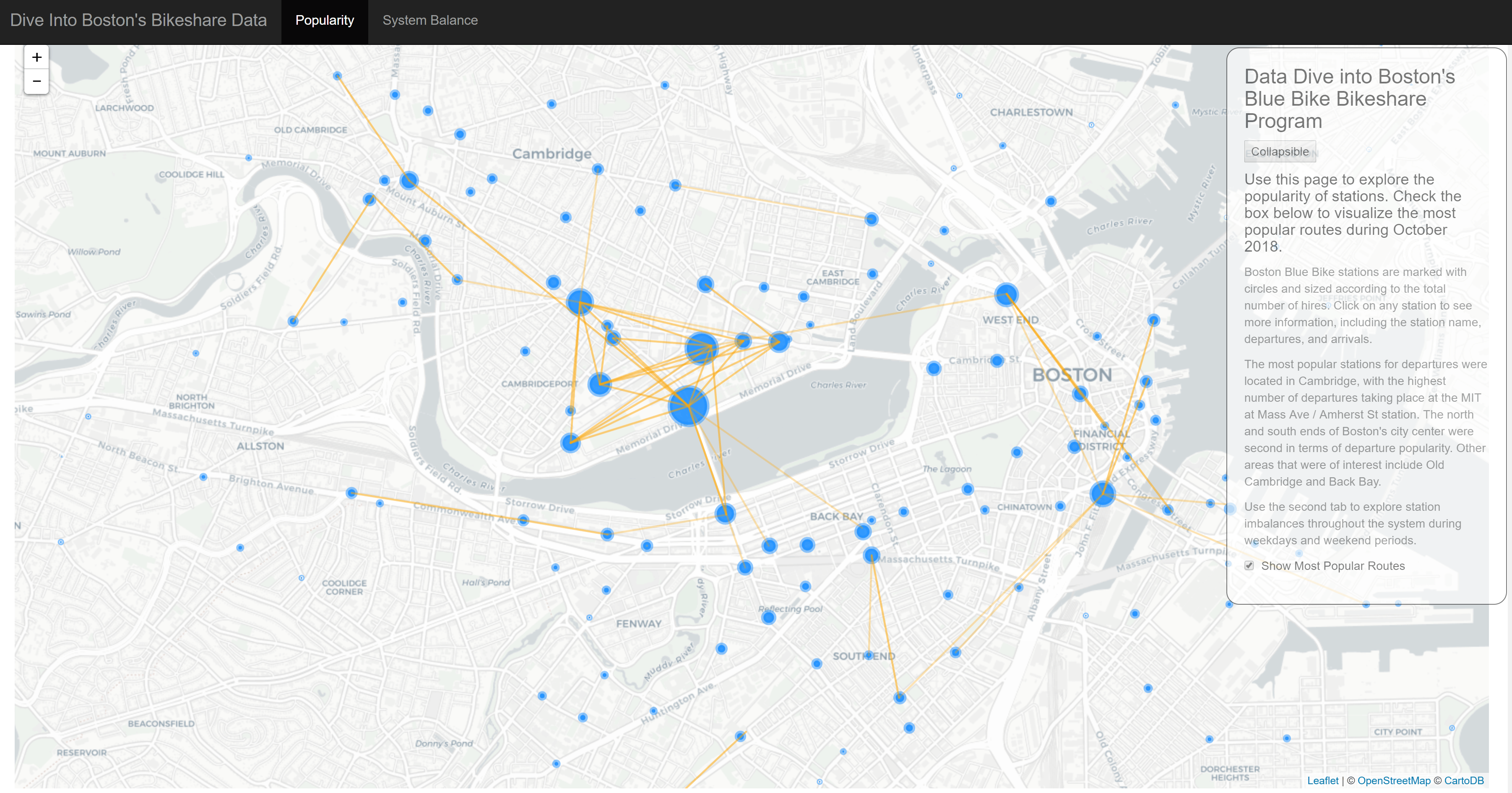 Boston S Bluebikes Data Exploration Tool Urban Data Cyclist Map 