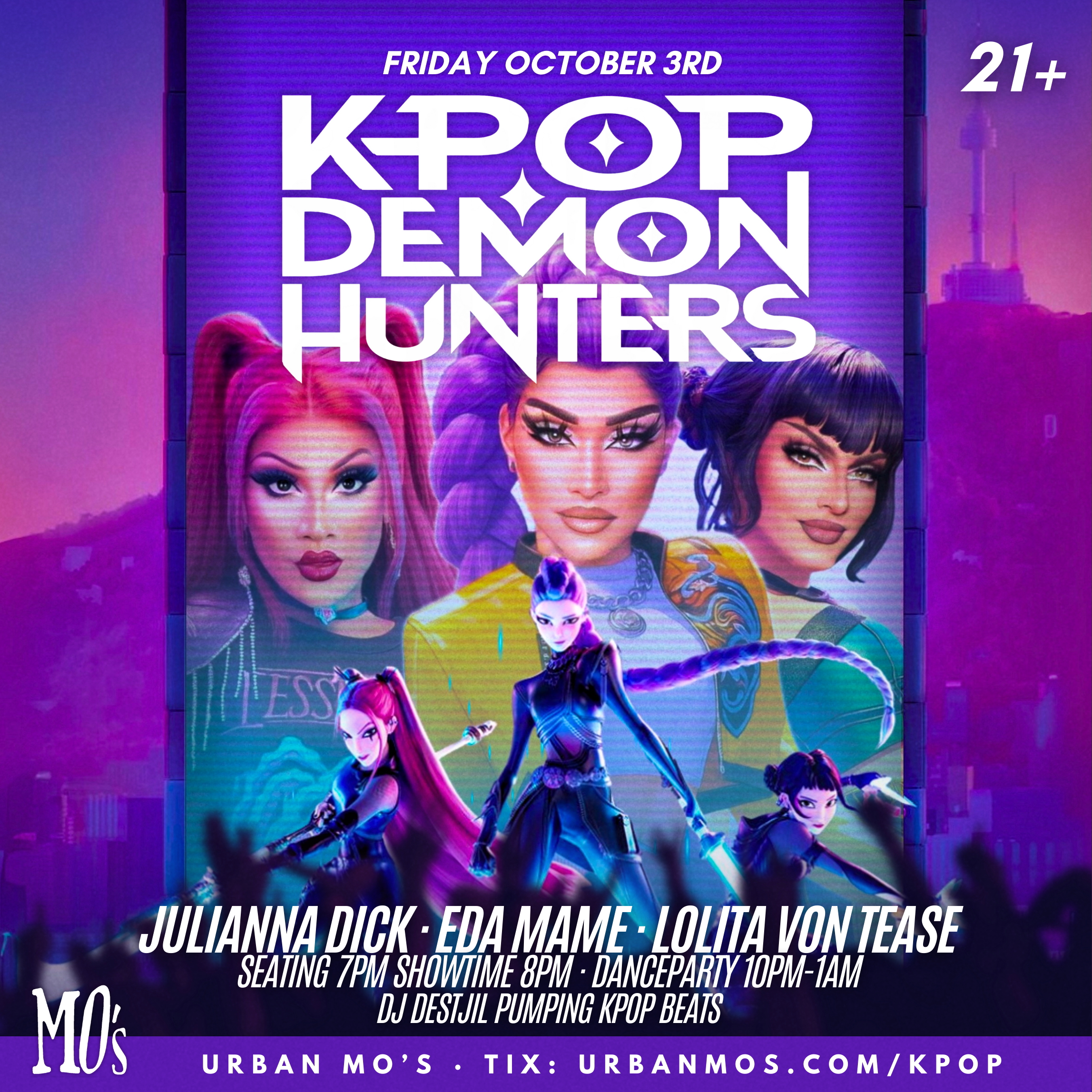 KPOP DEMON HUNTERS - Urban MO's Bar & Grill