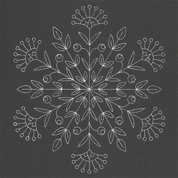 Botanical Winter Snowflake Urban Threads - Download Artistic Space Picture | Ultra HD