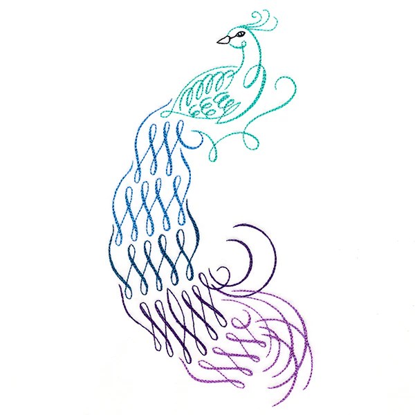 Rainbow Peacock Urban Threads - Download Stunning Ocean Art | Mobile