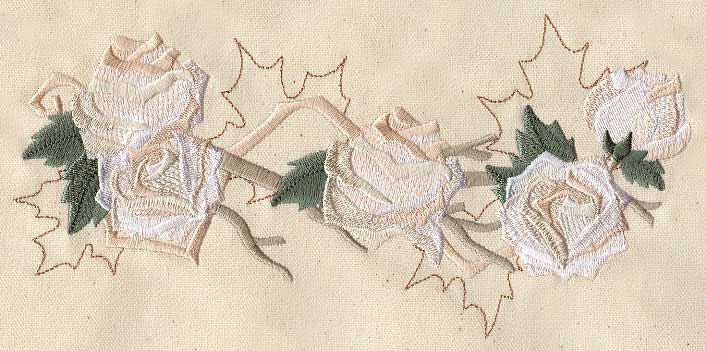 Clockwork Natura Rose Border Urban Threads - Space Arts - Ultra HD Mobile Collection