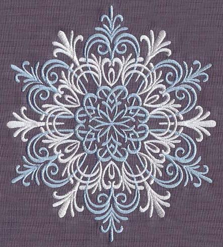 Frosted Snowflake Urban Threads - Sunset Image Collection - Desktop Quality