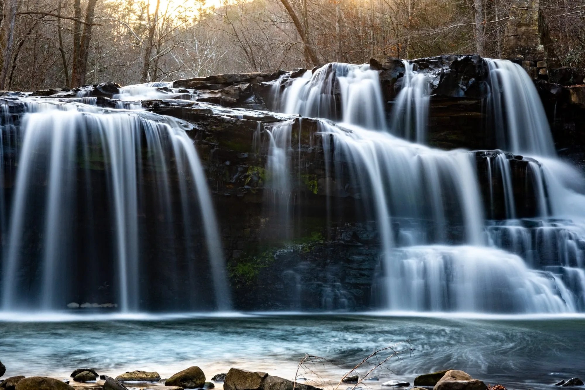 Long Exposure Photography of a Waterfall