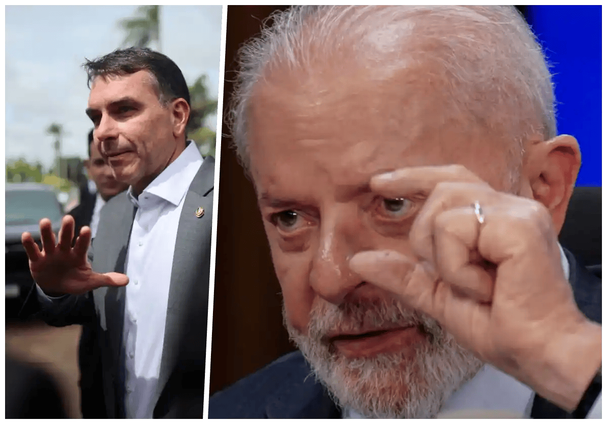 Flávio Bolsonaro / Foto: Adriano Machado/Reuters | O Presidente Lula / Foto: Rafa Neddermeyer/Agência Brasil
