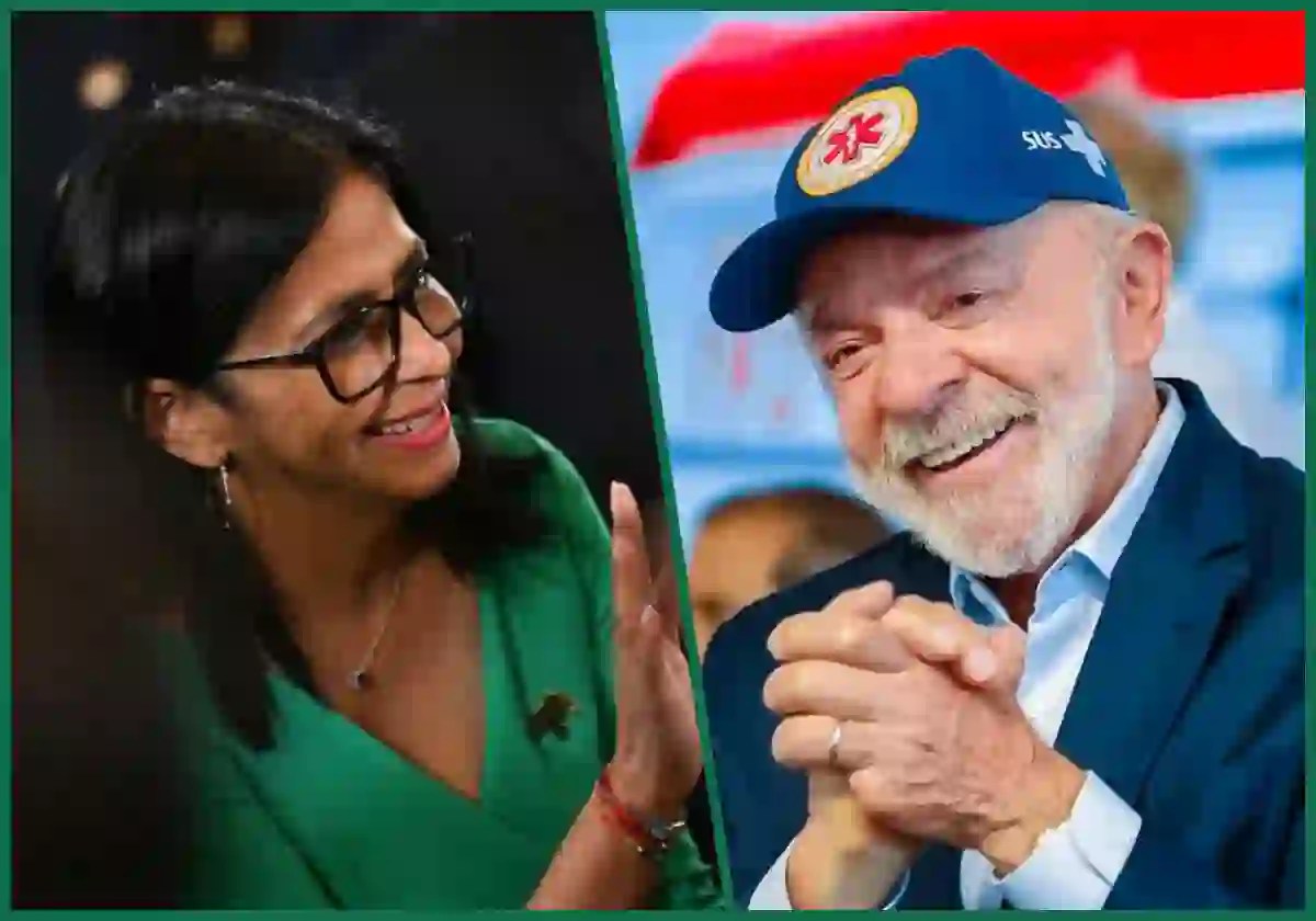 A presidenta interina da República Bolivariana da Venezuela, Delcy Rodíguez / Foto: Frederico Parra / APF | O Presidente da República Federativa do Brasil, Excelentíssimo Senhor Luiz Inácio Lula da Silva (PT), durante cerimônia de entrega de ambulâncias, equipamentos para unidades de saúde e equipamentos cirúrgicos no âmbito do Novo PAC Saúde, em Salvador / Foto: Ricardo Stuckert/PR