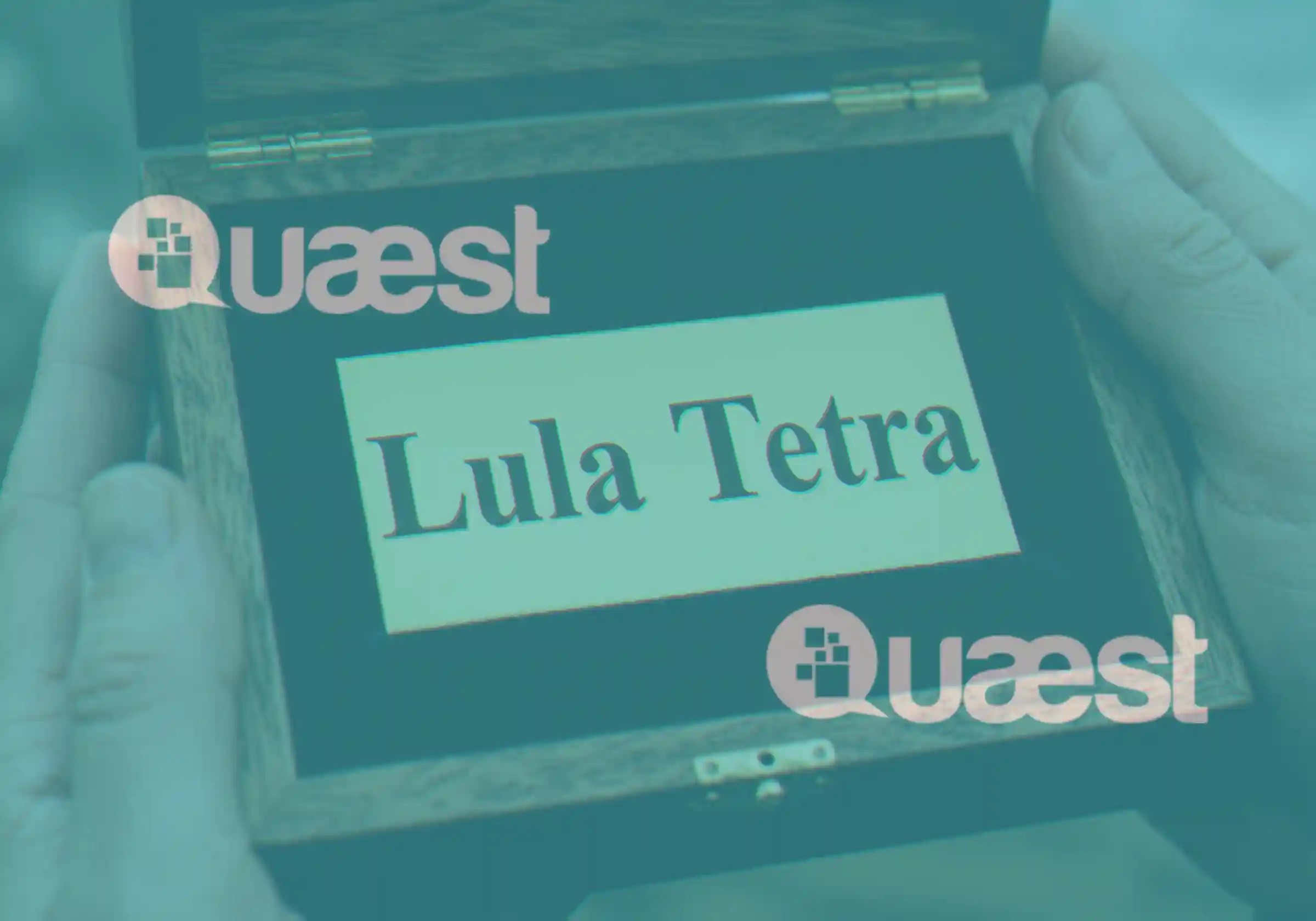 Quaest logo / Imagem meme viral de Maradona com Messi nas redes sociais mostra caixa com uma peça com a inscrição 'Lula Tetra' |•| Arte Urbs Magna