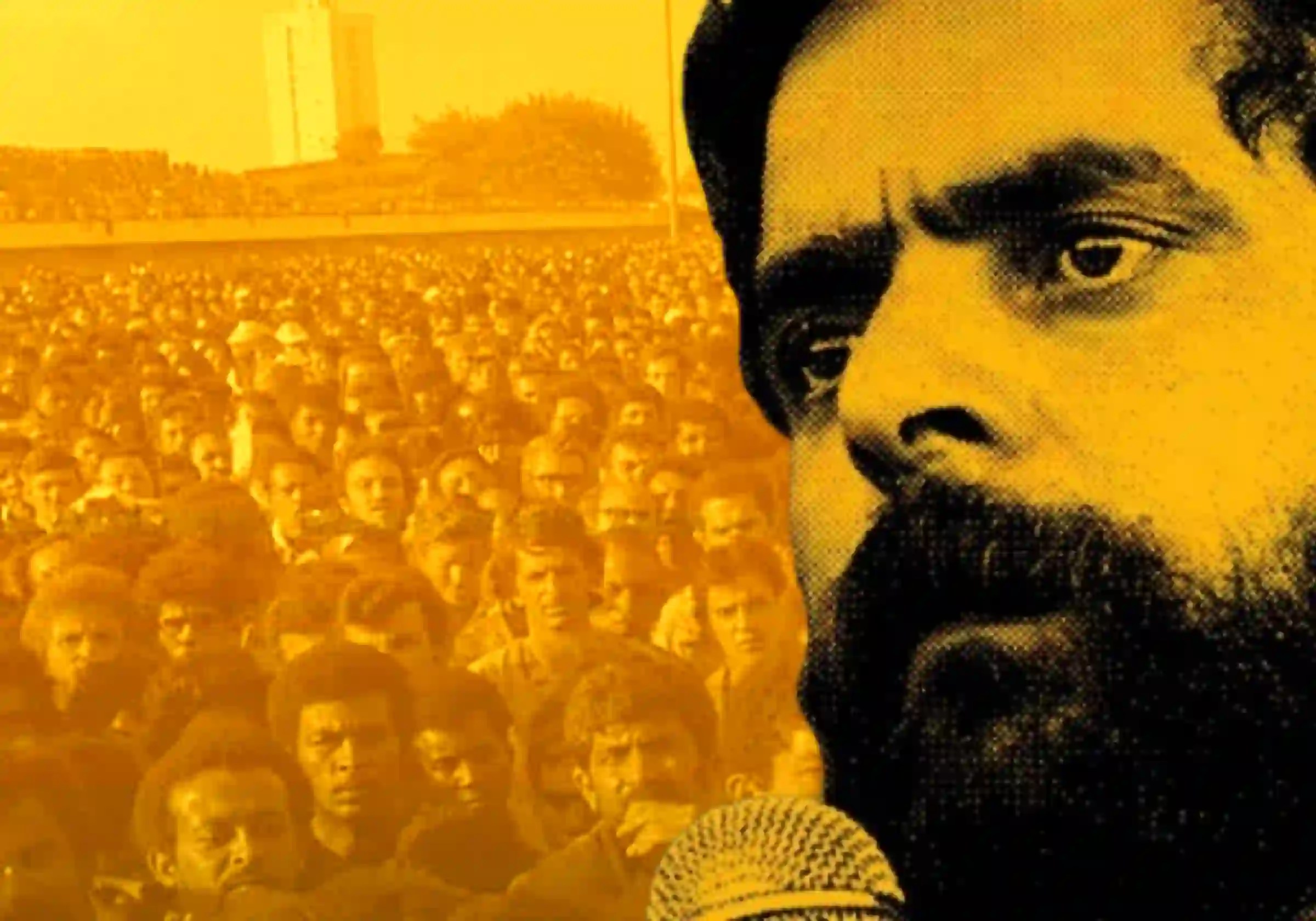 As reuniões e assembleias históricas lideradas por Lula com os trabalhadores do Sindicato dos Metalúrgicos eram feitas principalmente na Sede em São Bernardo do Campo e no Estádio de Vila Euclides / IMAGENS REPRODUÇÃO |•| ARTE URBS MAGNA