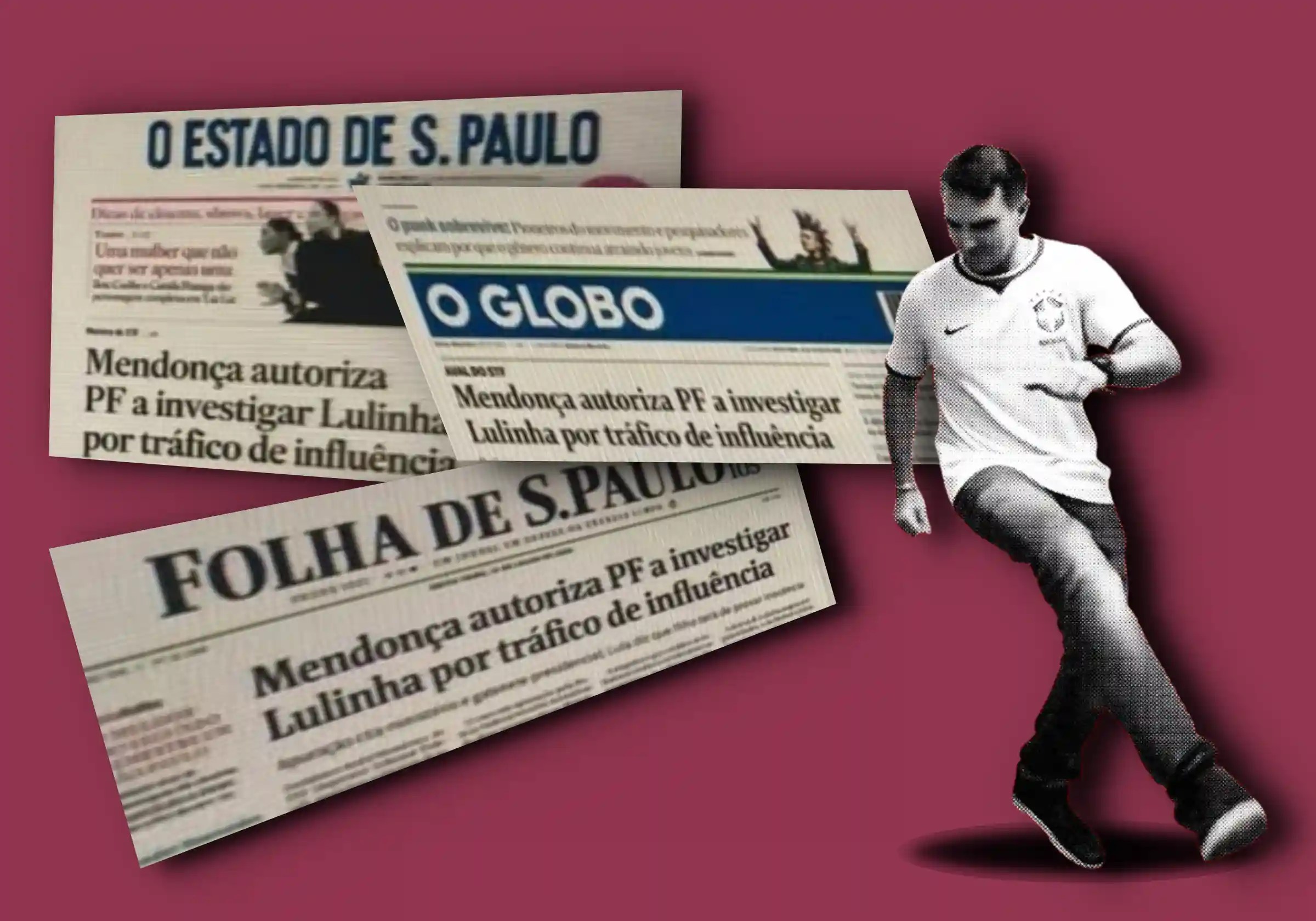 Capas do Estadão, O Globo e Folha de S.Paulo / Flávio Bolsonaro aprende a dançar funk | Imagens reprodução | Arte Urbs Magna