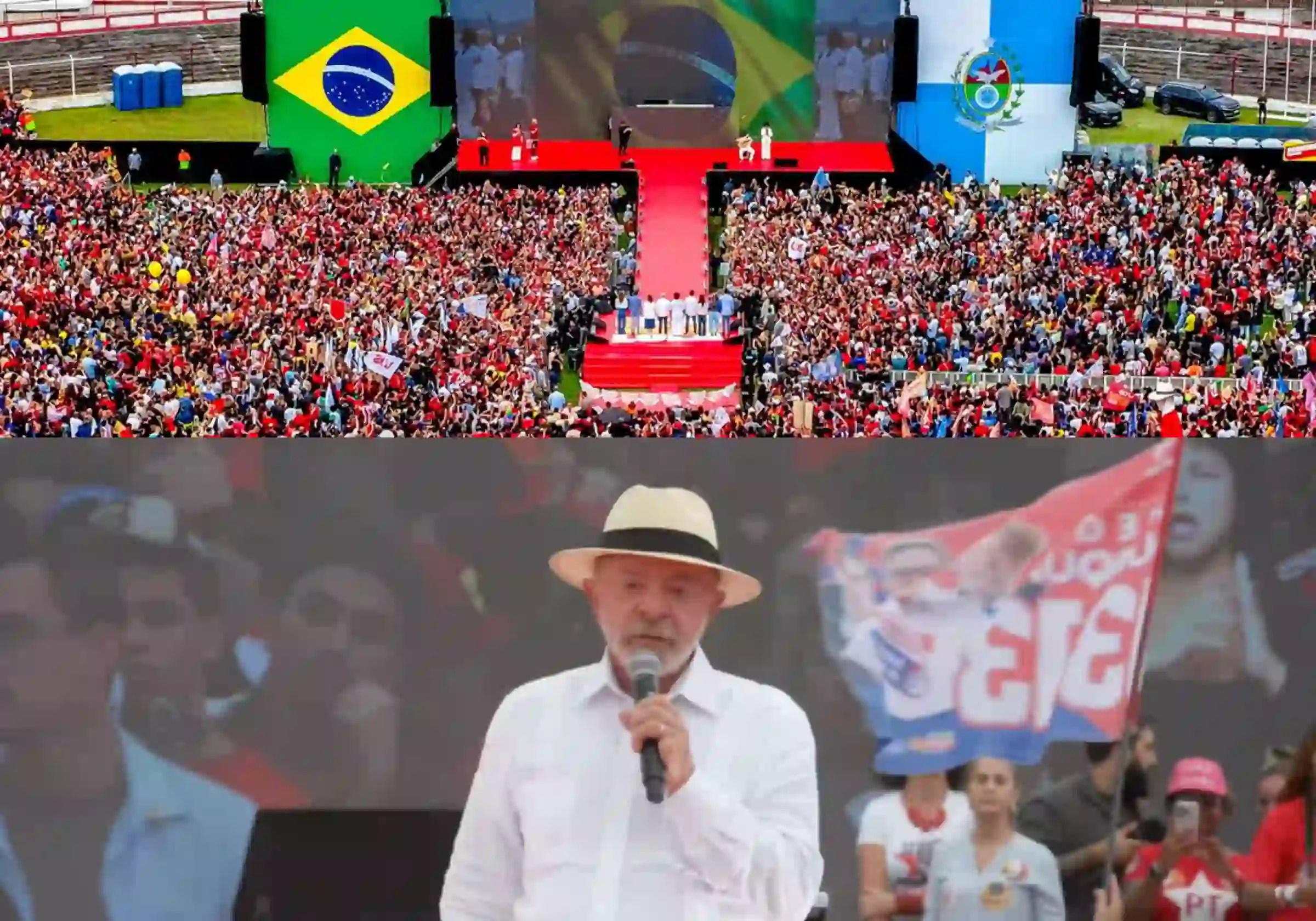 O Presidente Lula durante evento no Estádio Moça Bonita, em Bangu, no Rio de Janeiro (RJ) |•| Imagem reprodução / Lula/YouTube |•| URBS MAGNA