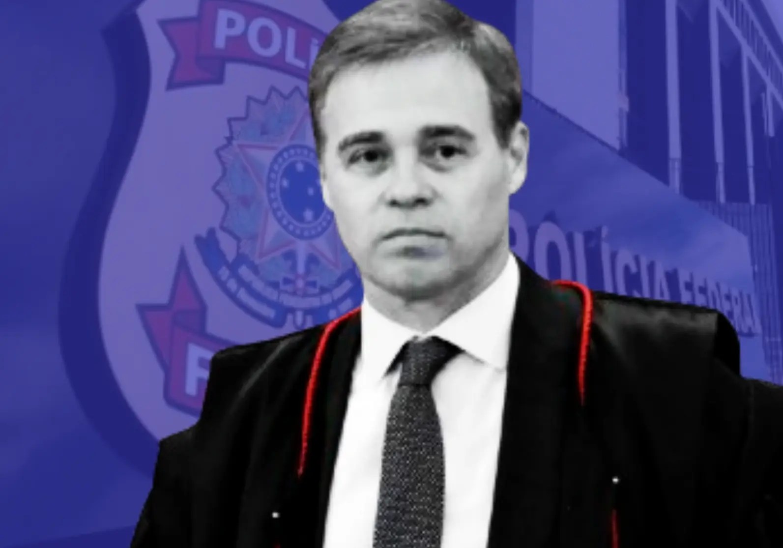 O ministro do STF e vice-presidente do TSE, André Mendonça |•| Arte URBS MAGNA
