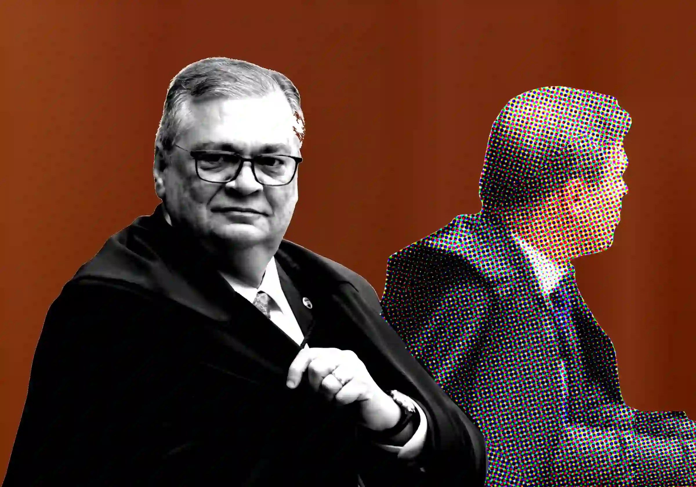 O ministros Flávio Dino e André Mendonça / Foto: Victor Piemonte/STF |•| arte URBS MAGNA
