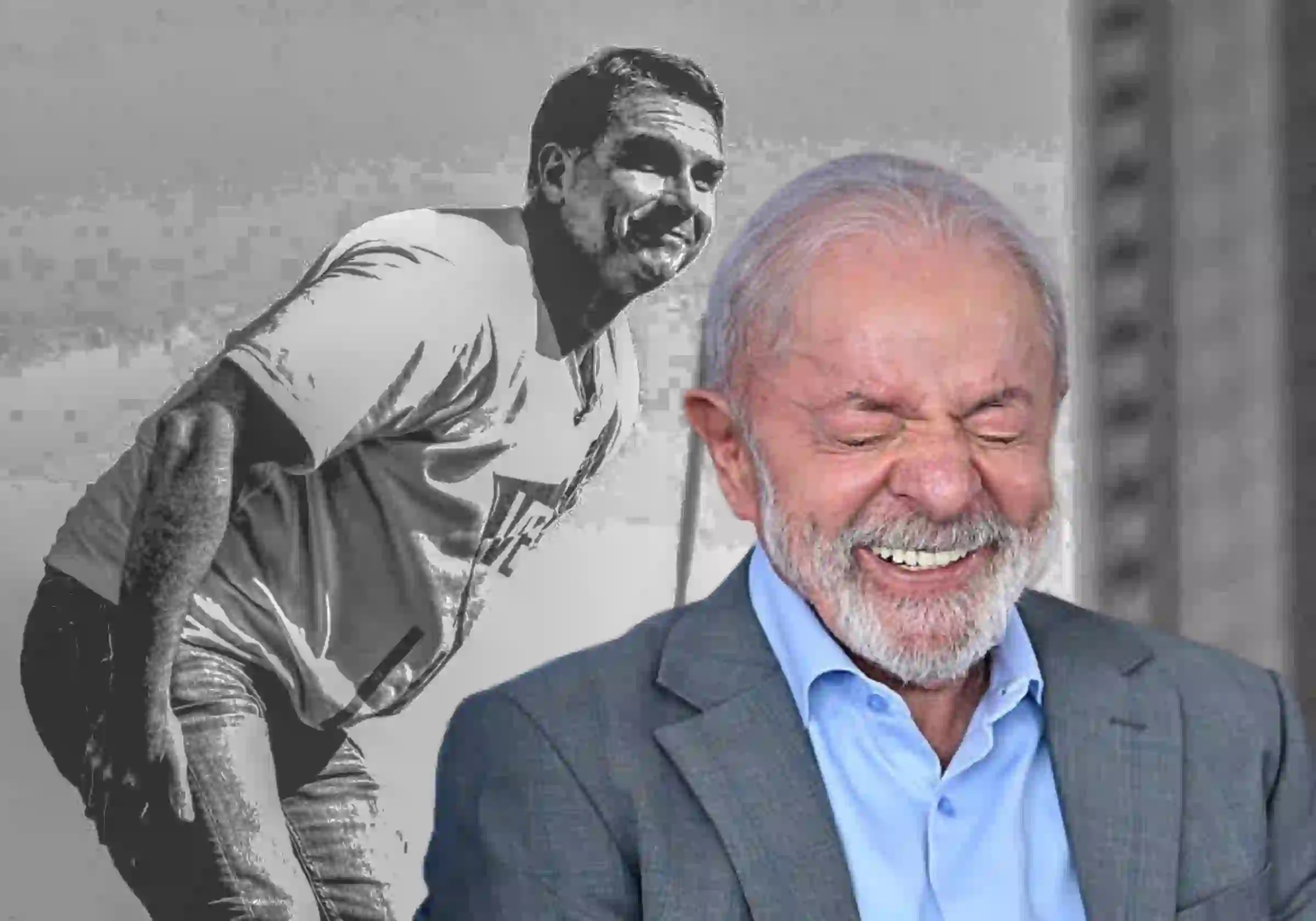 O Presidente Lula / Foto: Ton Molina / Getty Images | O ex-senador Flávio Bolsonaro / Foto: Sergio Lima/AFP |•| Arte URBS MAGNA