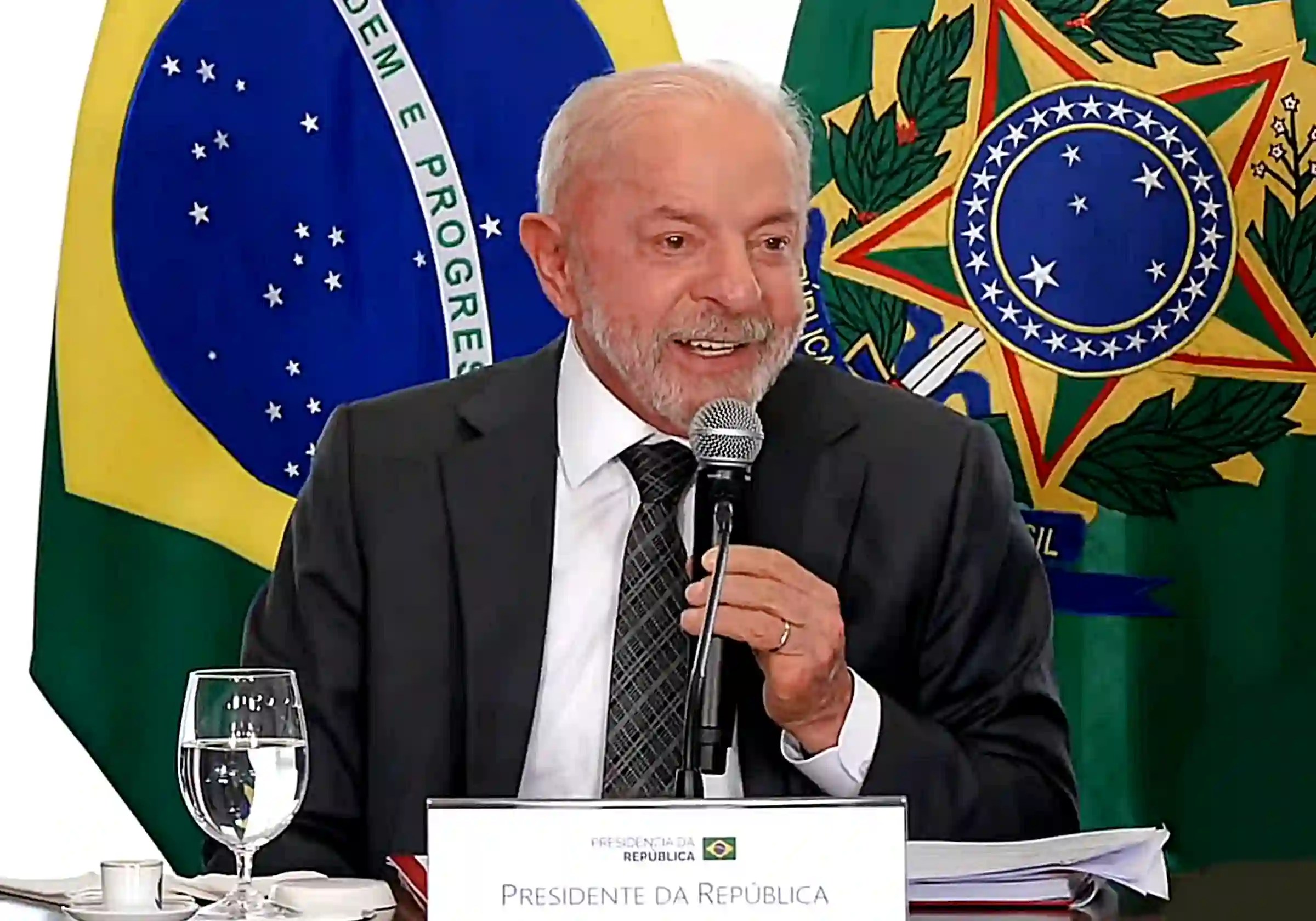 Presidente Lula discursa durante evento em que sancionou medidas relacionadas a fundos do sistema de Justiça |4.9.2026| Imagem reprodução / @LulaOficial/X