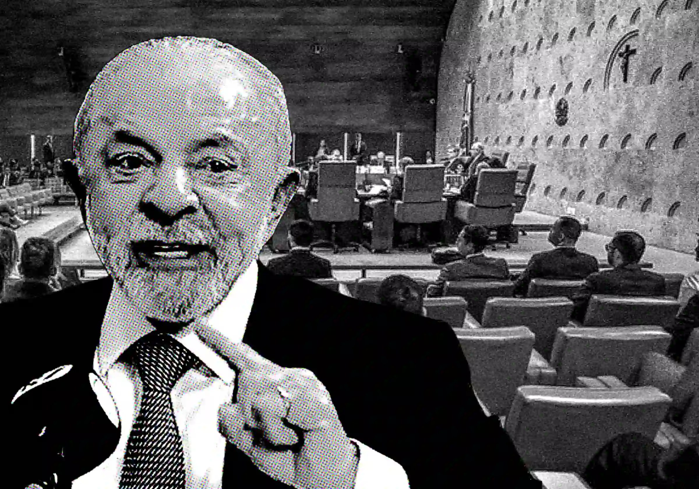 O Presidente LULA durante fala na Record |15.9.2026| Imagem reprodução/RecordTV | Ao fundo, o SFT durante sessão / SFT |•| arte URBS MAGNA